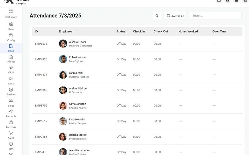 Attendance Tracking